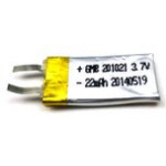 GM201021, Li-po battery (Lithium Polymer), rechargeable, pouch cell, 2mm x 10mm x 21mm